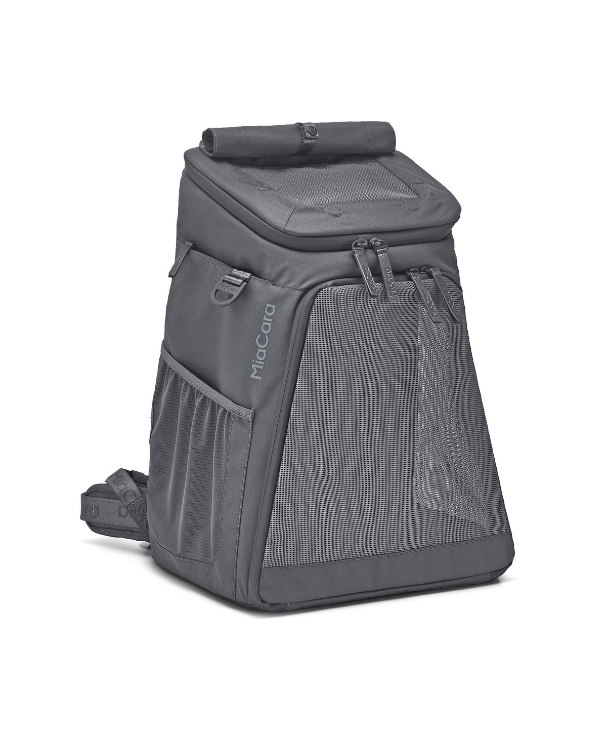 Official product photograph: MiaCara Zaino Cat Backpack · Asphalt